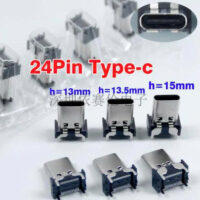 Đầu nối cái TYPE-C 24 chân 5A, kiểu dọc, 13.0/13.5/15.0mm