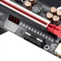 PCIe V018PRO với màn hình hiển thị điện áp, điều khiển nhiệt độ USB 3.0, cáp chuyển đổi PCI-E 1X sang 16X